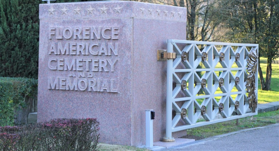 Florence American Cemetery Entrance