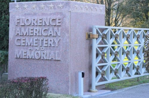 Florence American Cemetery Entrance