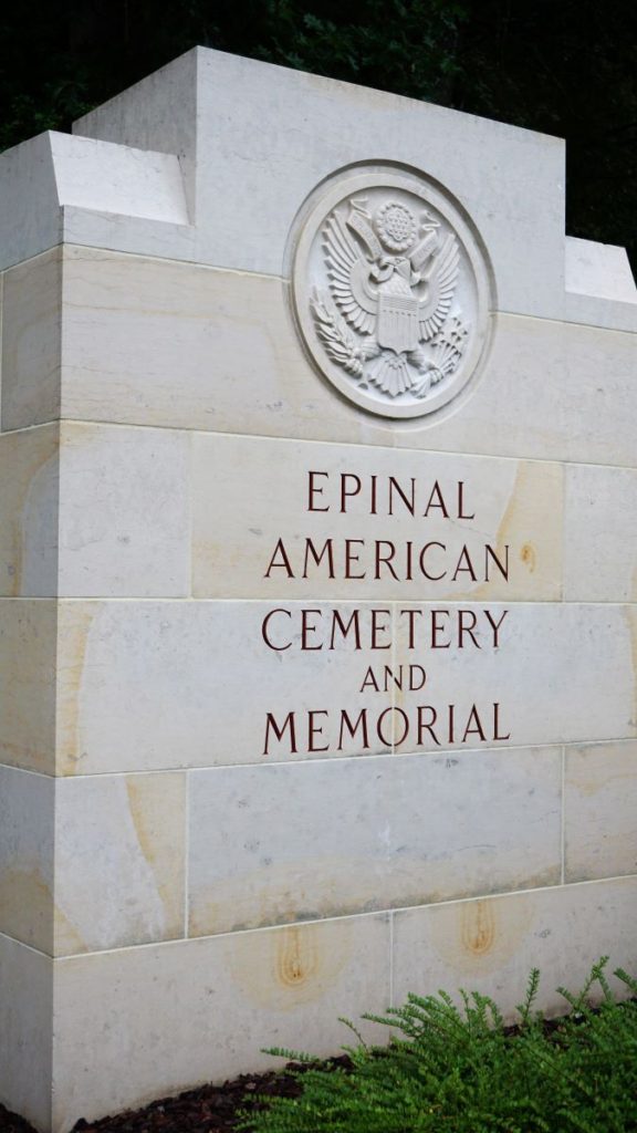 Epinal American Cemetery and Memorial Sign