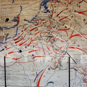 map showing battle patterns in europe during wwII