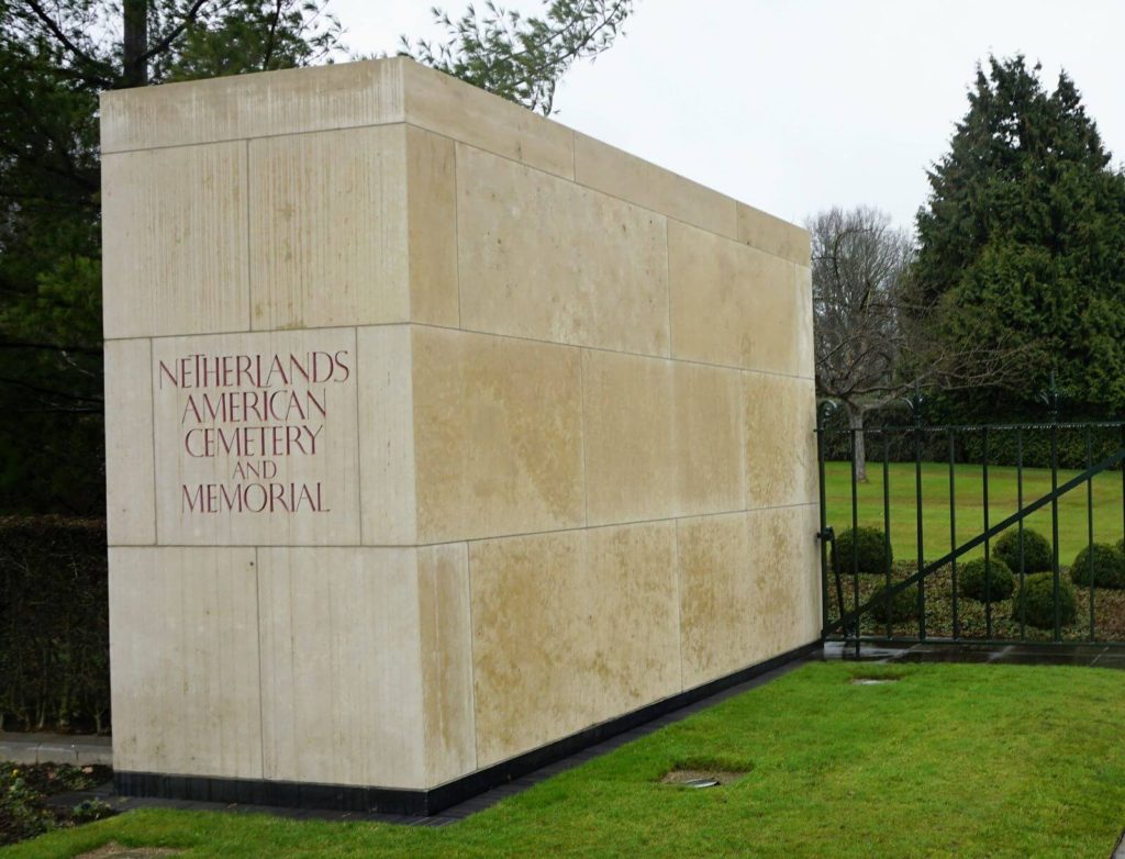 Entrance to the Netherlands American Military Cemetery