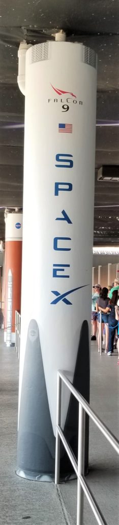 model of a spacex falcon 9 visit the Kennedy space center