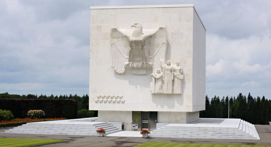 Ardennes american cemetery chapel exterior